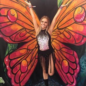 Multi Colored Ombré Sequin Bodysuit